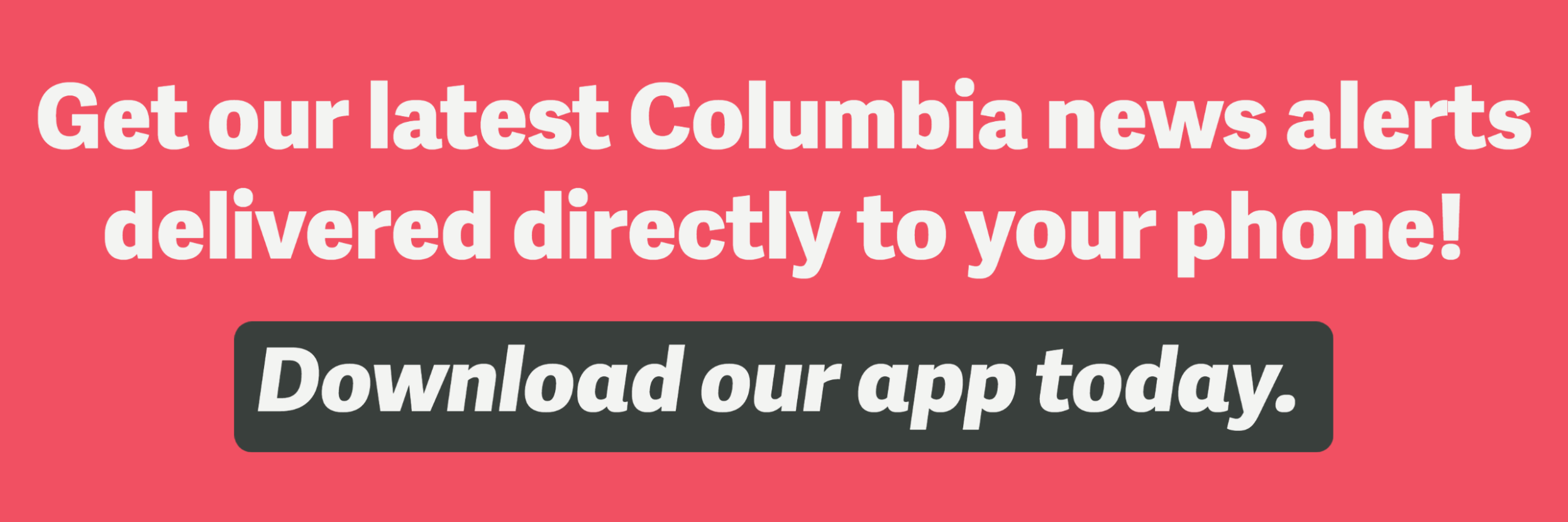 Columbia App Homepage